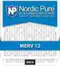 10x20x1m12-6 Not Applicable Nordic Pure Merv 12 Pleated Air Condition Furnace Filter Box Of 6 816387010026