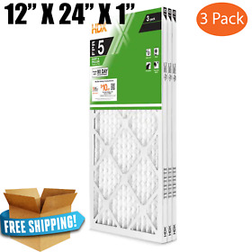Hdx3p5-011224 12x24x1 Air Filter Standard Pleated Fpr 5 3-pack High Quality And Durable