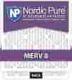 12x24x1m8-6 Nordic Pure Merv 8 Pleated Ac Furnace Air Filter 12x24x1 Box Of 6