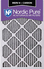 15x20x1pm8c-6 Nordic Pure Pleated Merv Plus Carbon Ac Furnace 696567085163