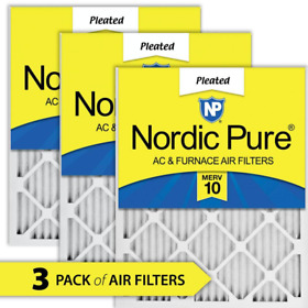 16 X 25 1 Pleated Merv 10 Fpr 7 Air Filter 3-pack