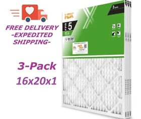 Hdx3p5-011620 16x20x1 Hdx Standard Pleated Air Filter 3-pack For Ac Hvac Fpr 5 Quality