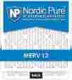 16x20x1m12-6 Nordic Pure Merv 12 Pleated Air Condition Furnace Filter Box Of 6 816387014772