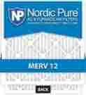 16x25x1m12-6 Nordic Pure 16x25x1 Merv 12 Pleated Ac Furnace Air Filter Box Of 6 816387010583
