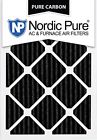 16x25x1pcp-6 Nordic Pure Carbon Pleated Air Filters Pack Indoor