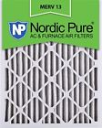 16x25x2m13-3 Nordic Pure Merv Pleated Ac Furnace Air Filter 816387012433