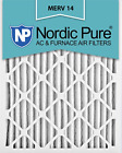 16x25x2m14-3 Nordic Pure Pleated Ac Furnace Air Filter Box 848224035312