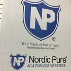 16x25x3abpm10c-7 Nordic Pure Merv Plus Carbon Ac Furnace Filter Shelf