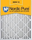 16x25x4m10-1 Nordic Pure Actual Depth Merv Pleated Ac Furnace Air Filte