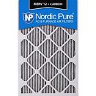 16x25x4pm12c2 Furnace Filters Actual Depth Pleated Merv Plus Carbon 848224139331