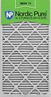 16x30x1m13-6 Nordic Pure Merv Pleated Ac Furnace Air Filter 816387010675