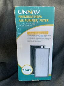 Ma-40w 2-pack True Hepa 3-stage Air Purifier Filter Compatible With Medify Ma-40 B