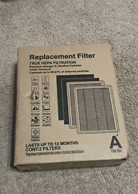 Fap-c01-a 2 Pack True Hepa Filtration Replacement Filters Size A Compatible With