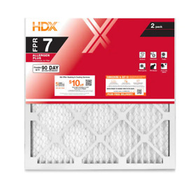 20 In. X 1 Allergen Plus Pleated Air Filter Fpr 7 2-pack
