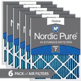 20x22x1m7-6 20 In. X 22 1 Basic Dust Pleated Merv 7 Air Filter 6-pack