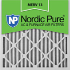 20x20x2m13-3 Nordic Pure Merv Pleated Ac Furnace Air Filter 816387012839