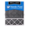 20x25x5lxredpm12c-2 Nordic Pure Actual Depth Merv Pleated Plus Carbon 848224146414