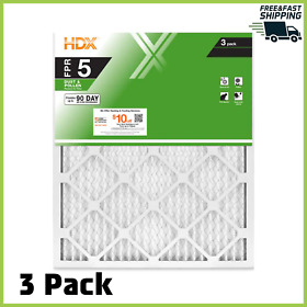 24x30x1 Air Filter Standard Pleated Fpr 5 3-pack For Ac Hvac Furnace Vents New