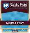 25x25x1m4poly-6 B008a5p33g Nordic Pure Quantity 6 Merv 4 Poly Ta Disposable Air Filter 848224075974
