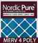 25x25x2m4poly-3 848224075981 Nordic Pure Quantity 3 Merv 4 Poly Ta Disposable Air Filter