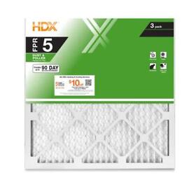 Hdx3p5-012020 3-pack Standard Pleated Air Filter Fpr 5 Home Improvement 20 X 1 Inch