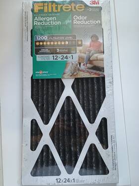 3m 051141977416 Filtrete 12x24x1 Air Filter Mpr 1200 Allergen Plus Odor Reduction 5 Pack