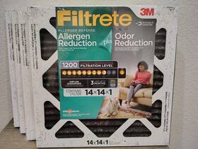 3m 051141977492 New 4 Pack Filtrate 14x14x1 Merv 11 Allergen Odor Reduction Hvac Air Filter