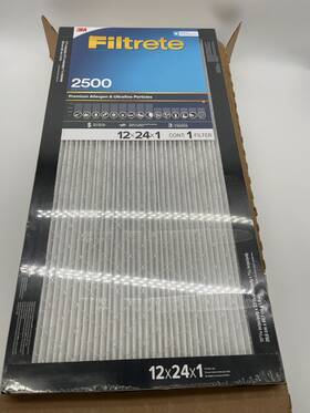 3m 068060635495 Filtrete 2500 Air Filters 12x24x1 4 Pack Allergen Ultrafine Hvac New