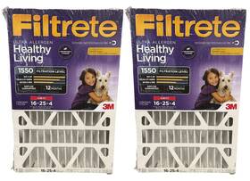 1550-slim 3m Filtrete 16x25x4 Slim Fit Ac Furnace Air Filter Mpr 1550 Dp 2-pack