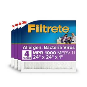 2012dc-4 3m Filtrete 24x24x1 Hvac Furnace Air Filter Mpr 1500 Merv 12