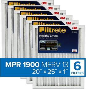 1900 3m 378482590143 Filtrete 20x25x1 Air Filter Mpr Merv 13 Healthy Living Ultimate