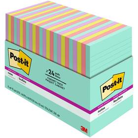 3m 638060923894 Super Sticky Notes - Supernova Neons Color Collection Blue