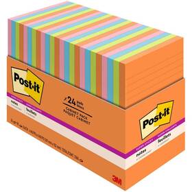 3m 638060923900 Super Sticky Notes - Energy Boost Color Collection Blue