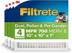 3m 705353774324 Filtrete 10x10x1 Ac Furnace Air Filter Merv 8 Mpr 700 Tough On Pollen Easy O