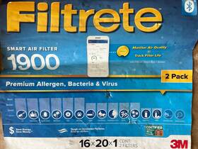 Afb16x20x1m13 3m 2x Filtrete 16x20x1 Smart Air Filters Merv 13 Mpr 1900
