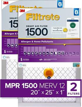 B09rq9nwbk 3m 20x25x1 Ac Furnace Smart Air Filter Merv 12 Mpr 1500 Track Life With Blue