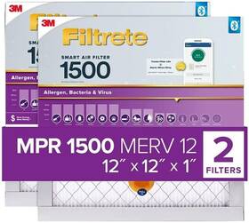 B09rqc4bhv 3m 12x12x1 Ac Furnace Smart Air Filter Merv 12 Mpr 1500 Track Life With Blue
