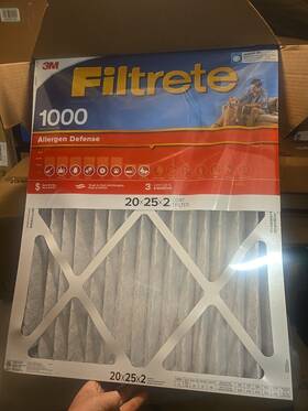 3m Filtrete 068060654588 Filtree 20x25x2 Allergen Defense Filter Box Of 4