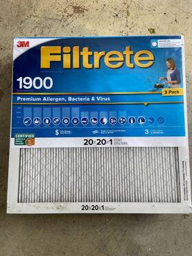 1900 3m Filtrete 886566129726 20x20x1 Ultimate Allergen Reduction Filter By 4 Pack