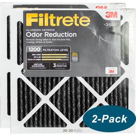 Aor02-2pk-1e 3m Filtrete 1200 Mpr Allergen Defense Odor Reduction Filters 20x20x1 2-pack