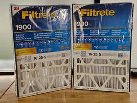 Ua01-5-1p-2ec 3m 2-pack - Filtrete 1900 16x25x5 Inch Air Filter Merv 13 Furnace