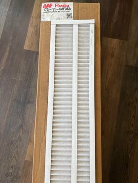 173-11-08e36a Aaf Merv 8 Air Filter 9 X 36 1 Inch Nominal Size Box Of 12