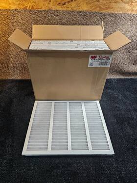 174-800-001 Aaf Flanders Qty 12 Pleated Panel Filter 20 X 25 1 In Merv 7