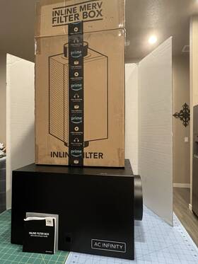 Ac-afb8 Ac Infinity Inline Filter Box 8 Inch With High Efficacy Home Filtration Intake For Hvac