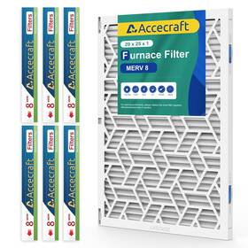 Accecraft 716032913415 20x25x1 Air Filter Merv 8 Advanced Dust Defense Cost-effective 1 Reusable Ab