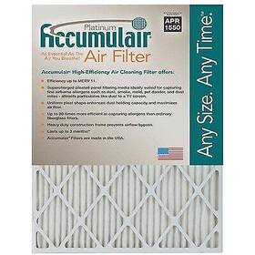 Accumulair 844359052286 Platinum 14x25x1 13.75 X 24.75 11 Air Filter/ 4 Pack