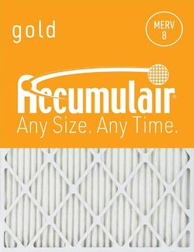 Accumulair 886566287457 Gold 12x24x1 11.75x23.75 8 Air Filter/furnace Filter 2 Pack