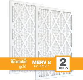 Accumulair 886566287631 Gold 14x18x1 High-efficiency Pleated Ac/furnace Air Filter 8 Pack-2