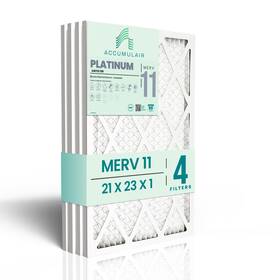 Acm11.2123a.4 Accumulair Platinum 21x23x1 Merv 11 Hvac Air Filter 4-pack Replacement Fo