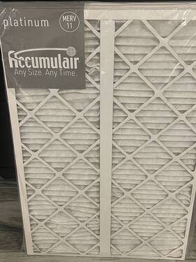 Fa24x36 Accumulair 6 Platinum 24x36x1 Merv 11 Air Filters Pack